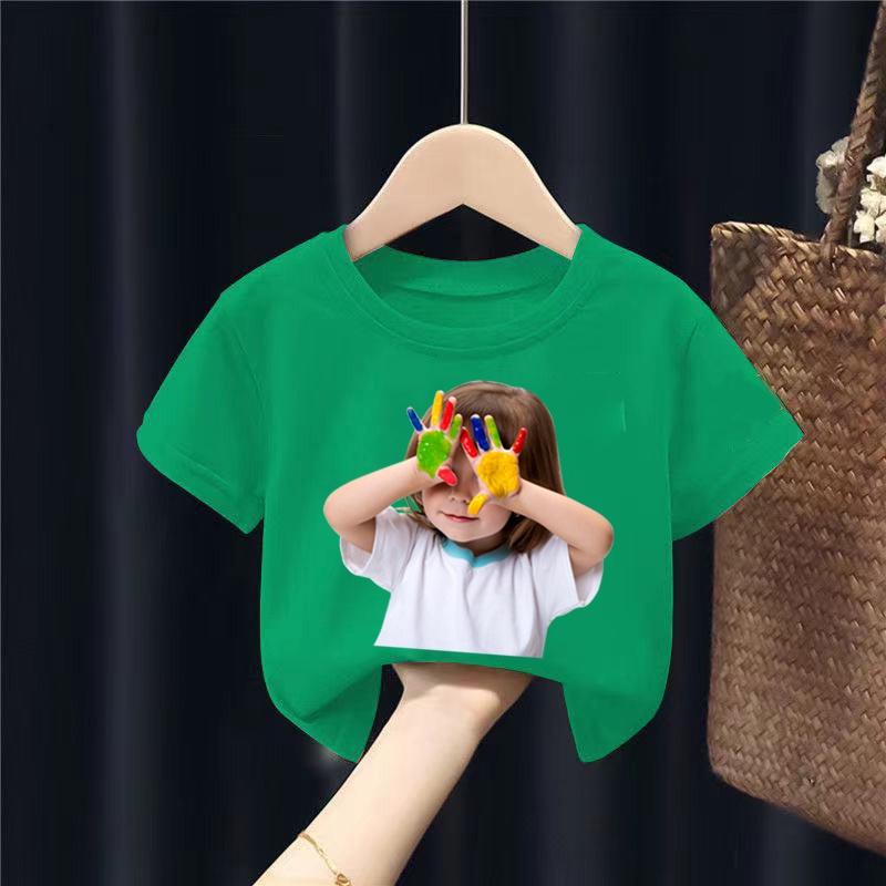 ÁO THUN HÌNH 3D.ÁO THUN CHO TRẺ EM CHO BÉ GÁI VÀ BÉ TRAI, TỪ 8KG ĐẾN 26KG-5MÀU-BÉSƠN