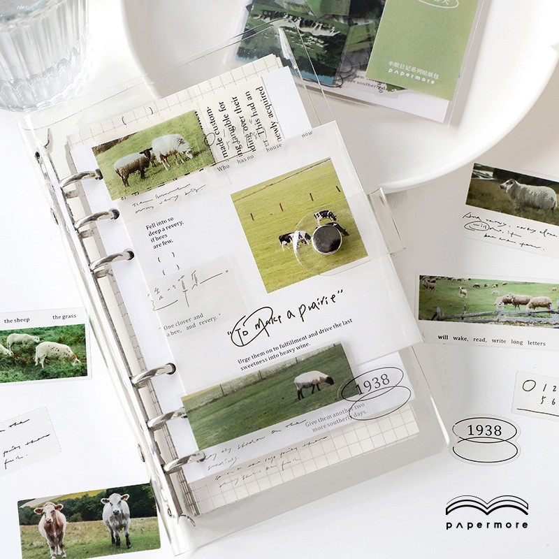 Set 40 sticker bức thư của thời gian trang trí sổ tay bullet journal - M265