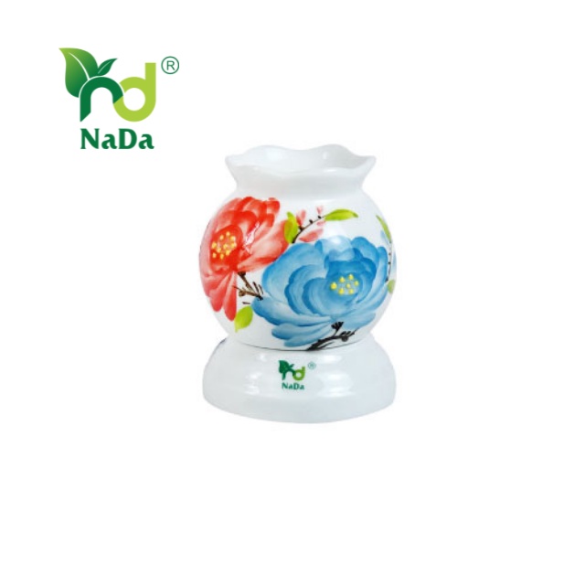 Đèn xông tinh dầu Bát tràng NADA, nhỏ gọn, đẹp, khuếch tán tinh dầu thơm hơn, an toàn, bảo hành chính hãng