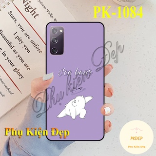 Ốp lưng SamSung Galaxy S20 FE viền đen in hình 3 Chú Gấu(We Are Bear)