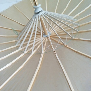 Dù Giấy Màu Trắng Trơn Thủ Công DIY