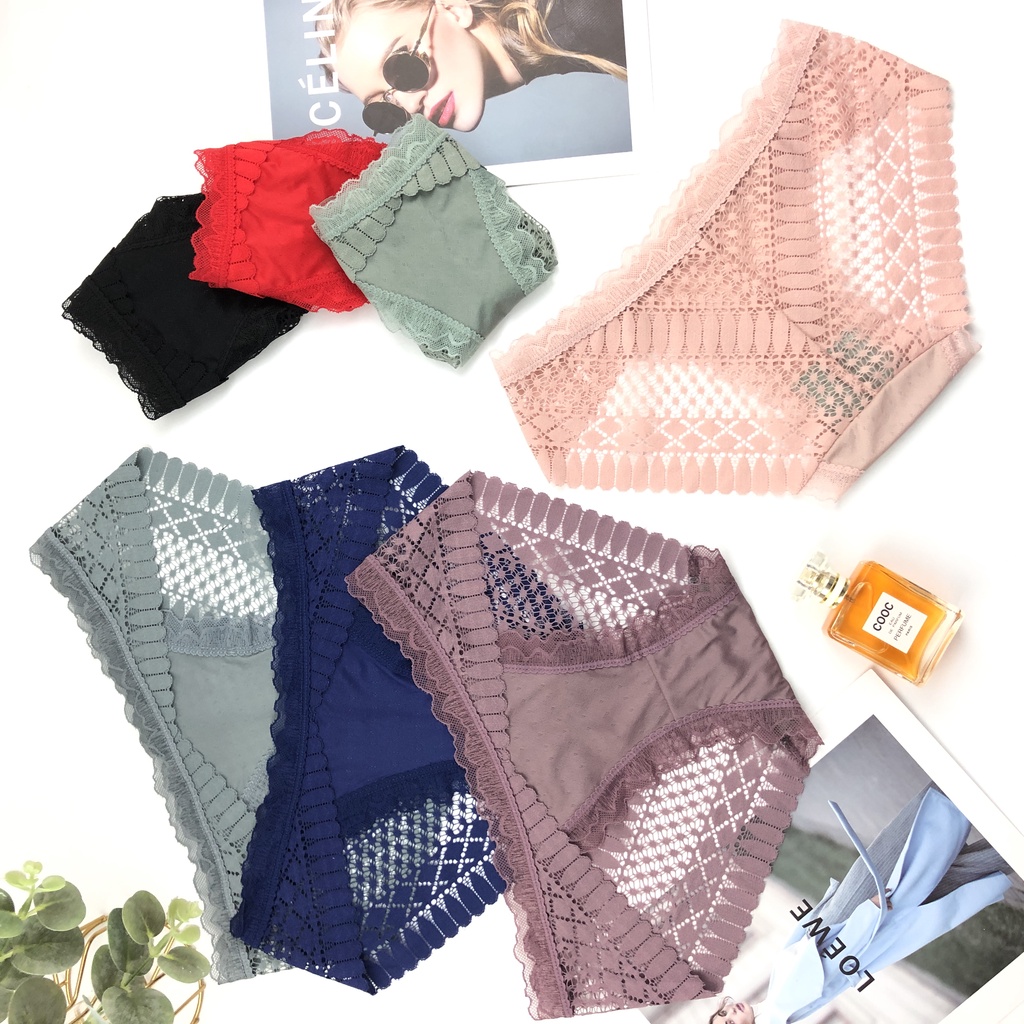[FREE SHIP] Quần lót nữ - quần su đúc kháng khuẩn ko đường may sọc1905