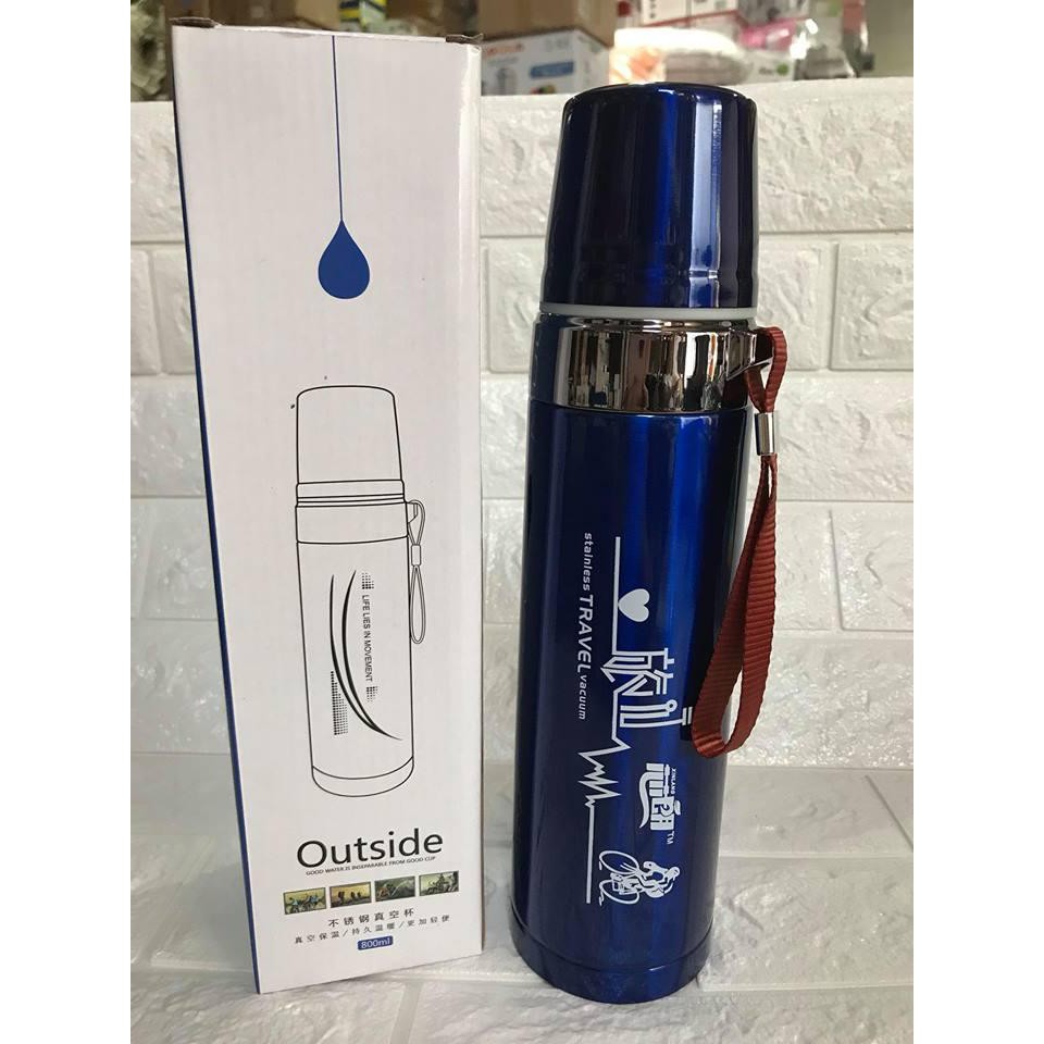 Bình giữ nhiệt 2 lớp cỡ lớn dung tích 800ml sang trọng