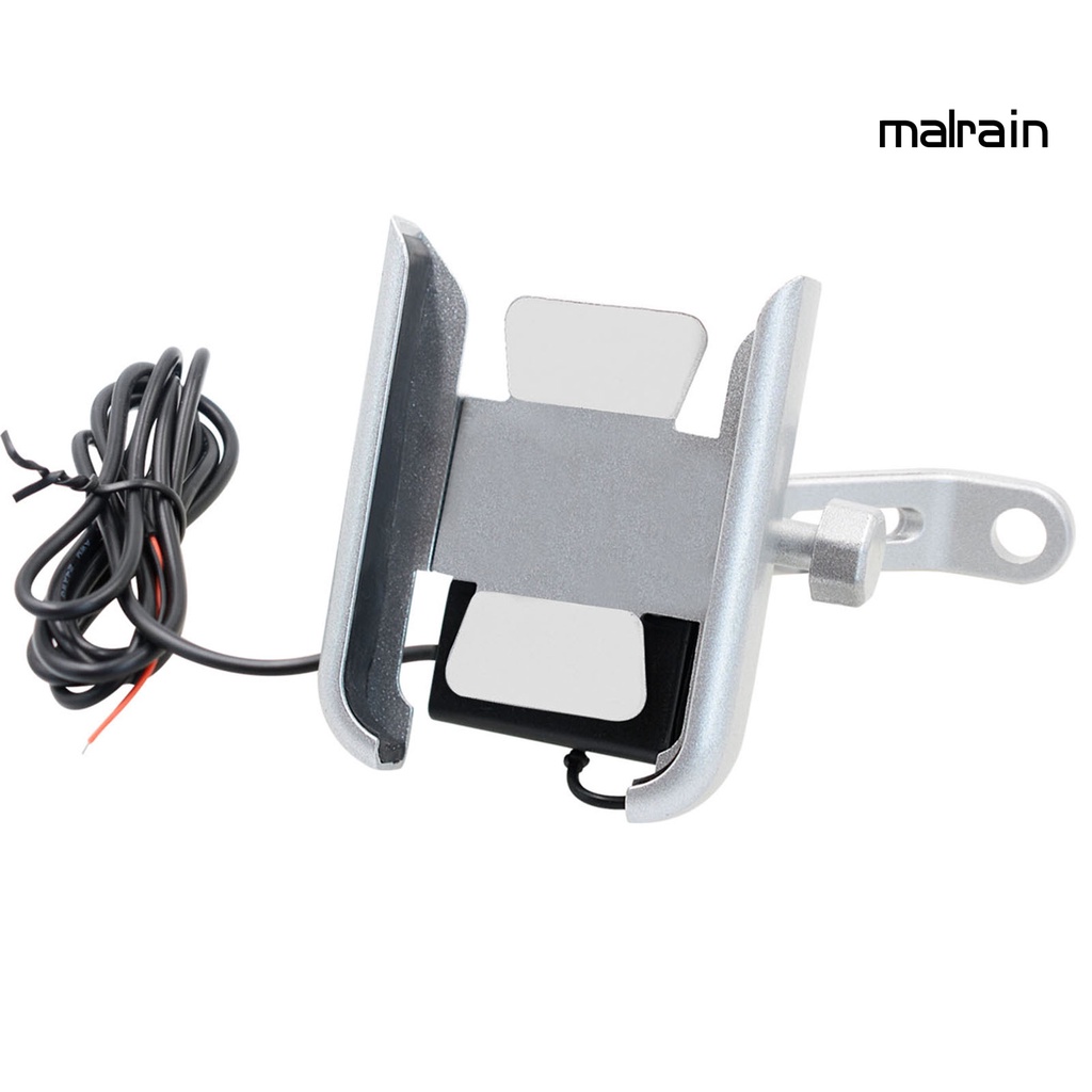 Giá Đỡ Điện Thoại Xoay 360 Độ Có Cổng Sạc Usb Gắn Xe Đạp / Xe Máy