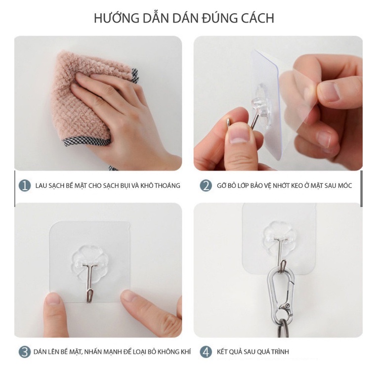 MÓC DÁN TƯỜNG CƯỜNG LỰC SIÊU DÍNH ĐA NĂNG ….