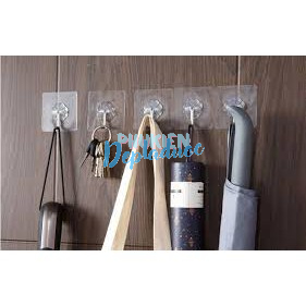 Combo 10 Móc Dán Tường Trong Suốt Độ Bám Chắc Chắn