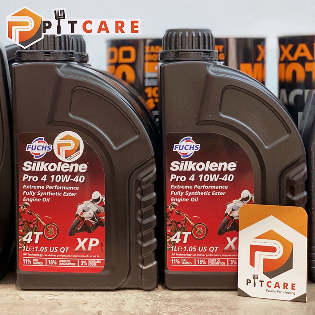 Nhớt Fuchs Silkolene 10W40 Pro 4 Chai 1 Lít Nhập UK Chính Hãng