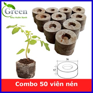 Combo 50 Viên Nén Xơ Dừa (Viên Nén Ươm Hạt)