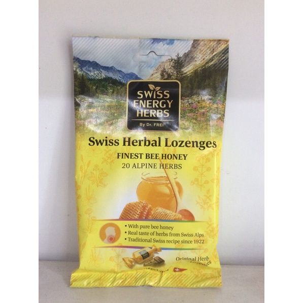 Kẹo ngậm swiss energy swiss Herbal lozenges finest bee honey