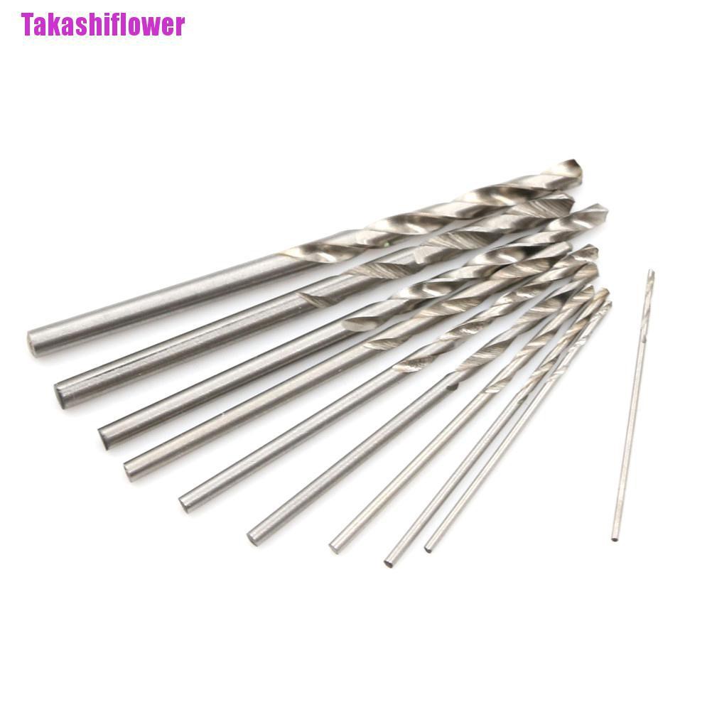 (Hàng Mới Về) Bộ 10 Mũi Khoan Thép Titan Kích Thước Mới