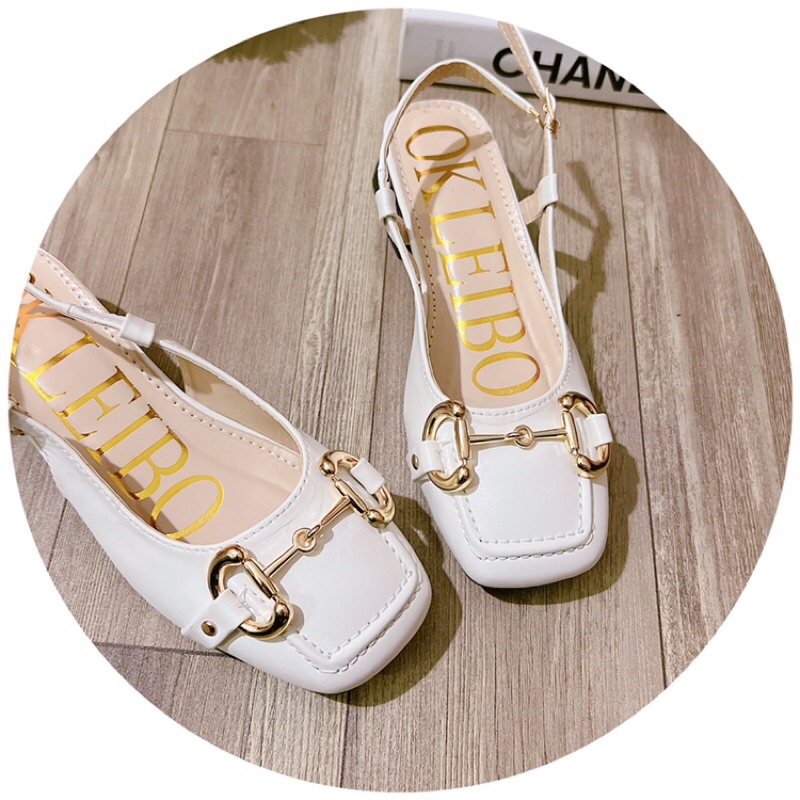 Sandal bít mũi Gu Chì 3p tag khoá to đẹp ảnh thật