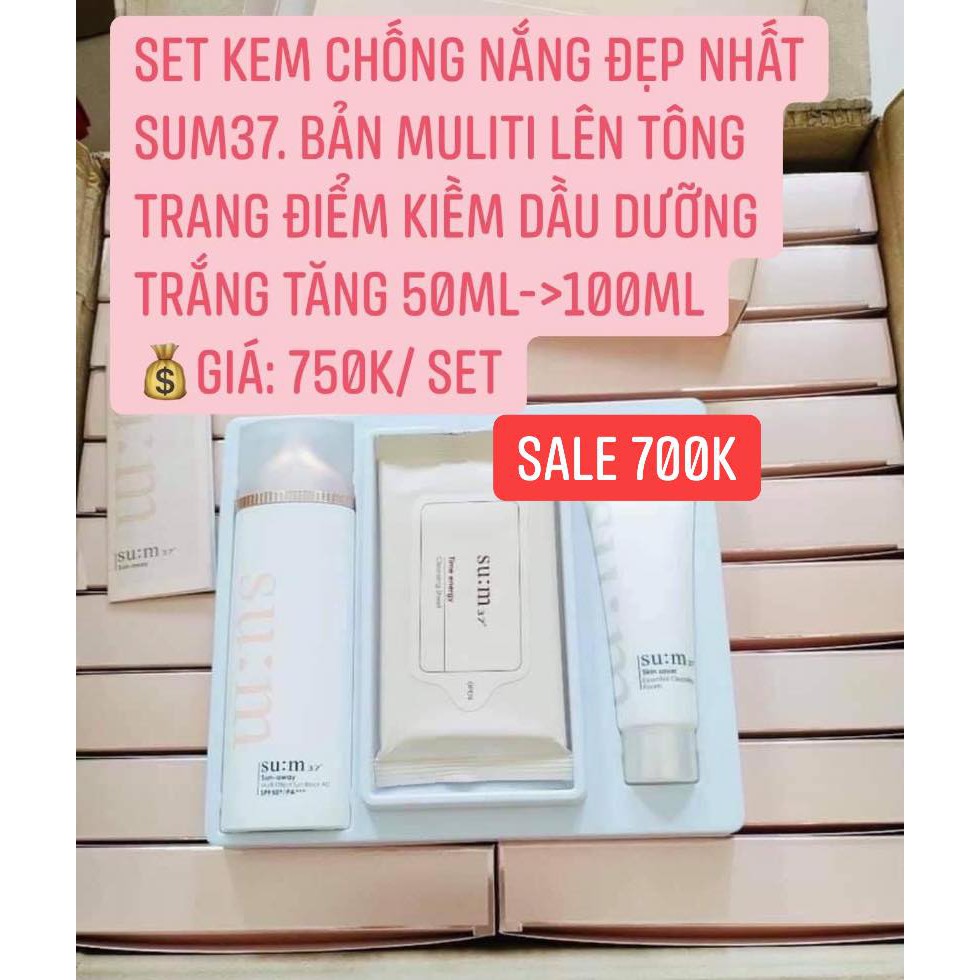 Set kem chống nắng Su:m37 multi 100ml