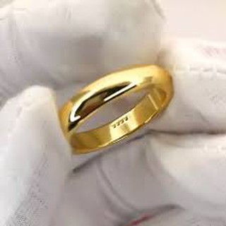 Nhẫn trơn 5 chỉ mạ vàng 24k có khắc 9999 sang trọng cao cấp VN23041901 - đeo đi đám cưới vô cùng quý phái