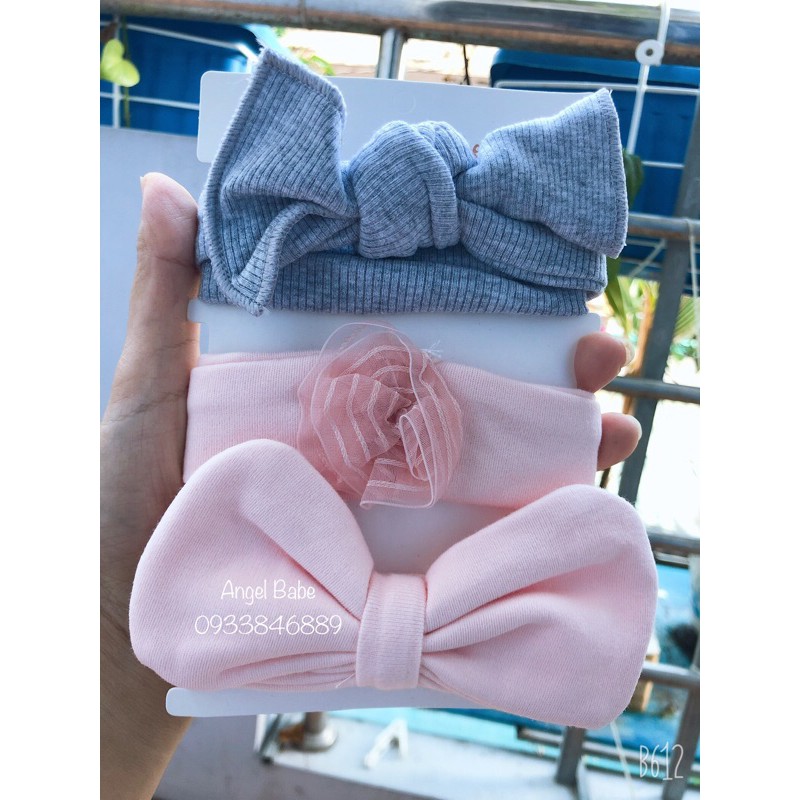 Set 3 băng đô nơ Chicbaby cho bé
