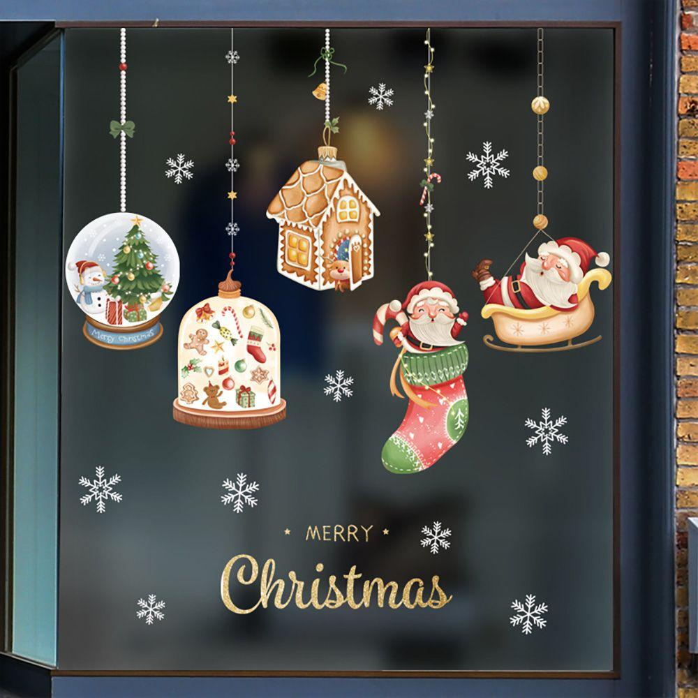 Miếng Dán Trang Trí Giáng Sinh Hình Tuần Lộc / Người Tuyết / Tuần Lộc