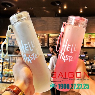 Bình Nước Thủy Tinh Hello Master 420ml