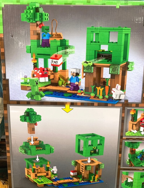 Đồ chơi Lắp Ráp Xep Hình Minecraft Kho Dự Trữ Vũ Khí Chiến Đau Sy6192-424 mảnh