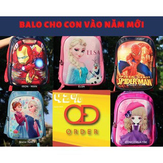 Balo - Cặp Học Sinh Tiểu Học Đủ Hình Siêu Nhân Và Công Chúa