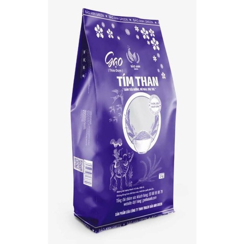 Gạo lứt đen Bảo Anh túi 2kg