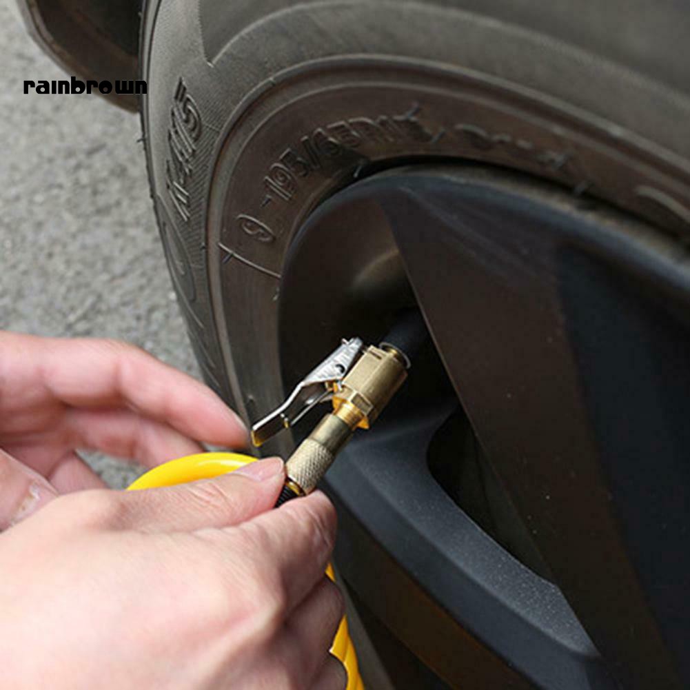 Đầu nối van bơm hơi lốp xe bằng kim loại tiện dụng dành cho xe ô tô/xe tải