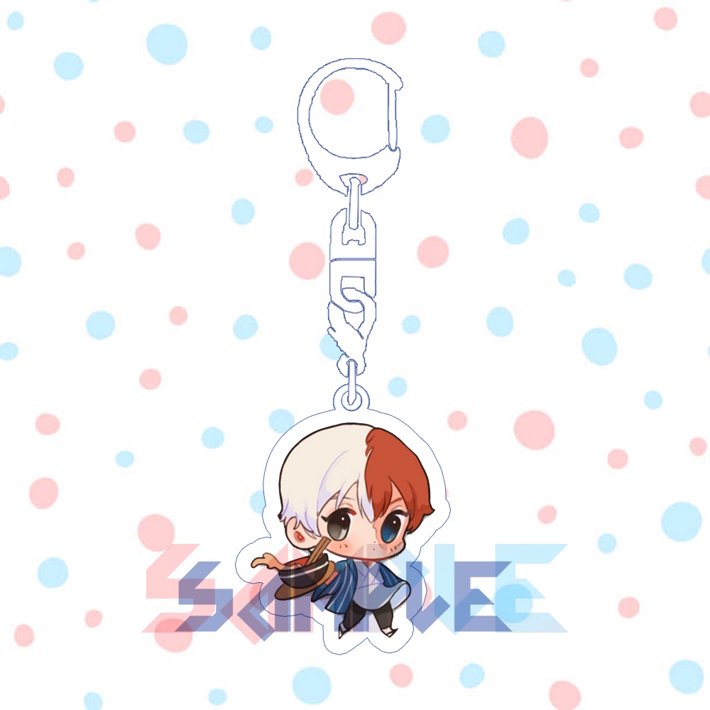 ( ĐỒ ĂN ) Móc khóa BOKU NO HERO ACADEMIA HỌC VIỆN ANH HÙNG anime chibi mica trong acrylic