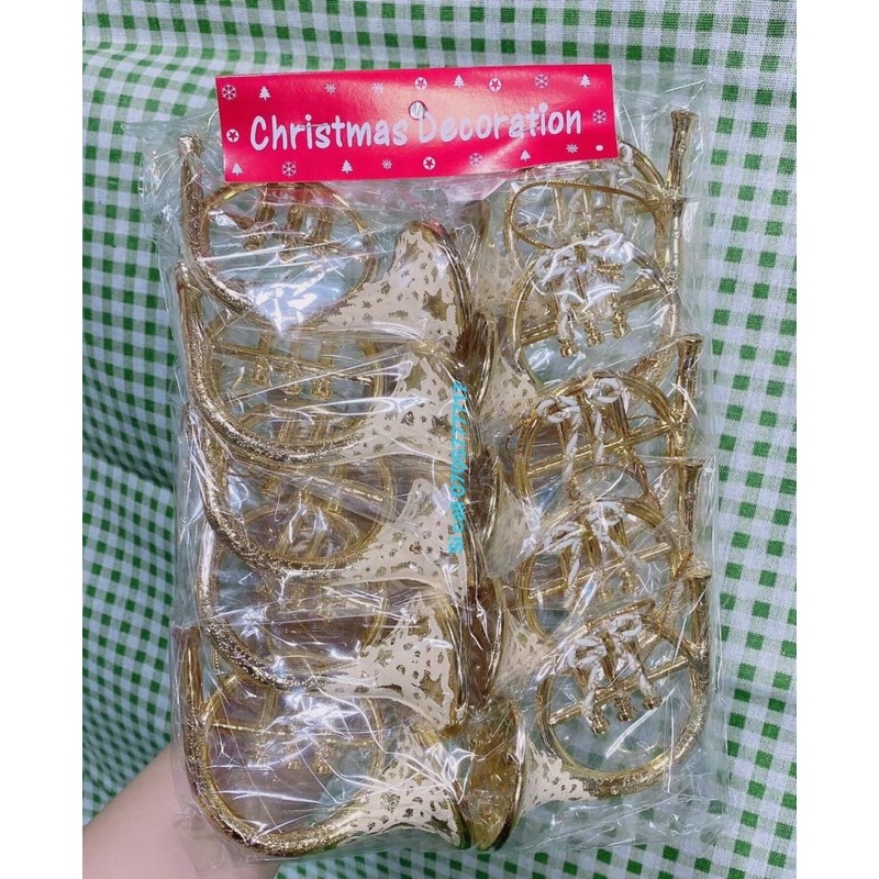 Kèn cong trang trí noel 2 màu bịch 10 cái