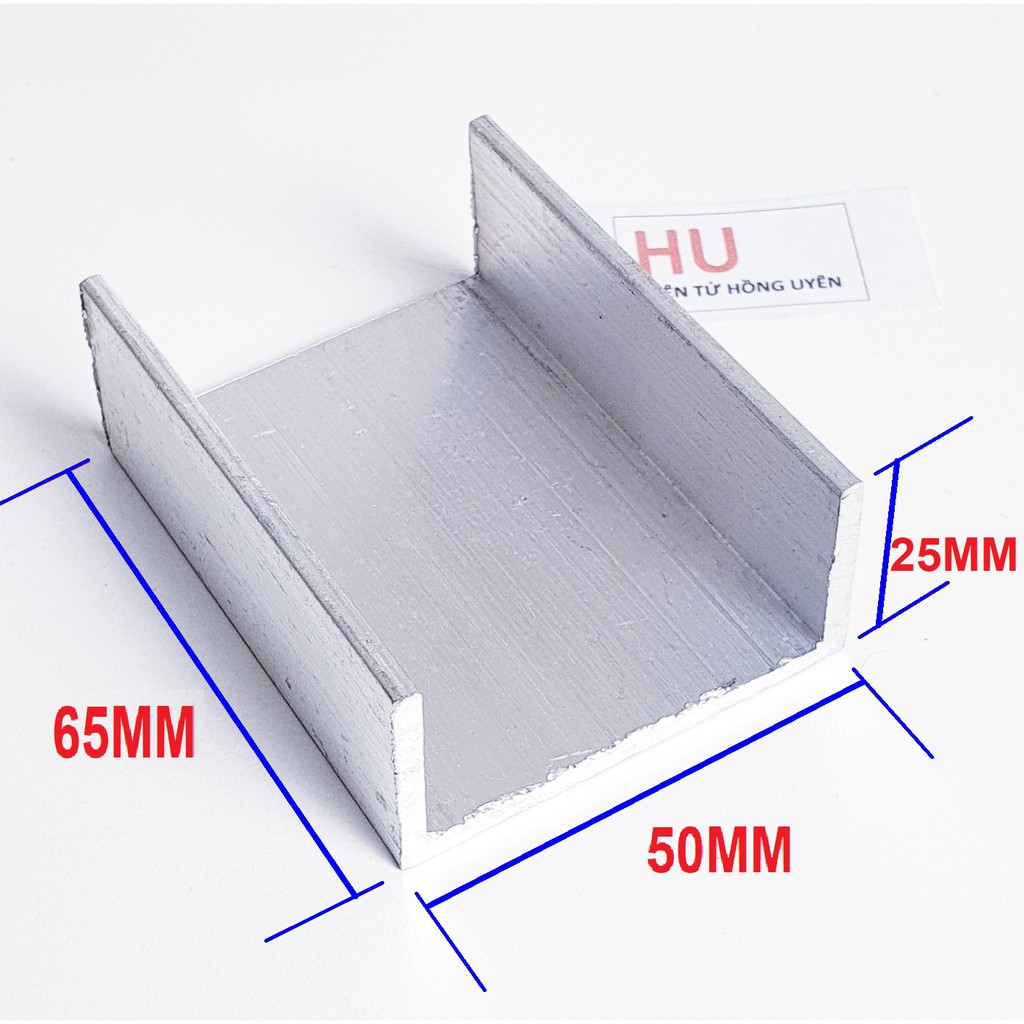 Nhôm Tản Nhiệt linh kiện điện tử. 2 Kích thước 120x50x25mm và 65x50x25mm. Nhôm bắt D718, b688 làm máy cơ