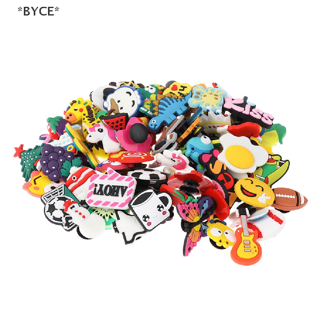 [BYCE] 20 Chiếc Dép Nhựa PVC Hình Hoạt Hình Dễ Thương Phong Cách Ngẫu Nhiên