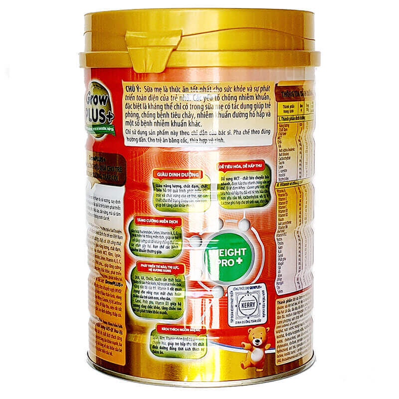 Sữa bột Nuti Growplus Đỏ Lon 350g_780g
