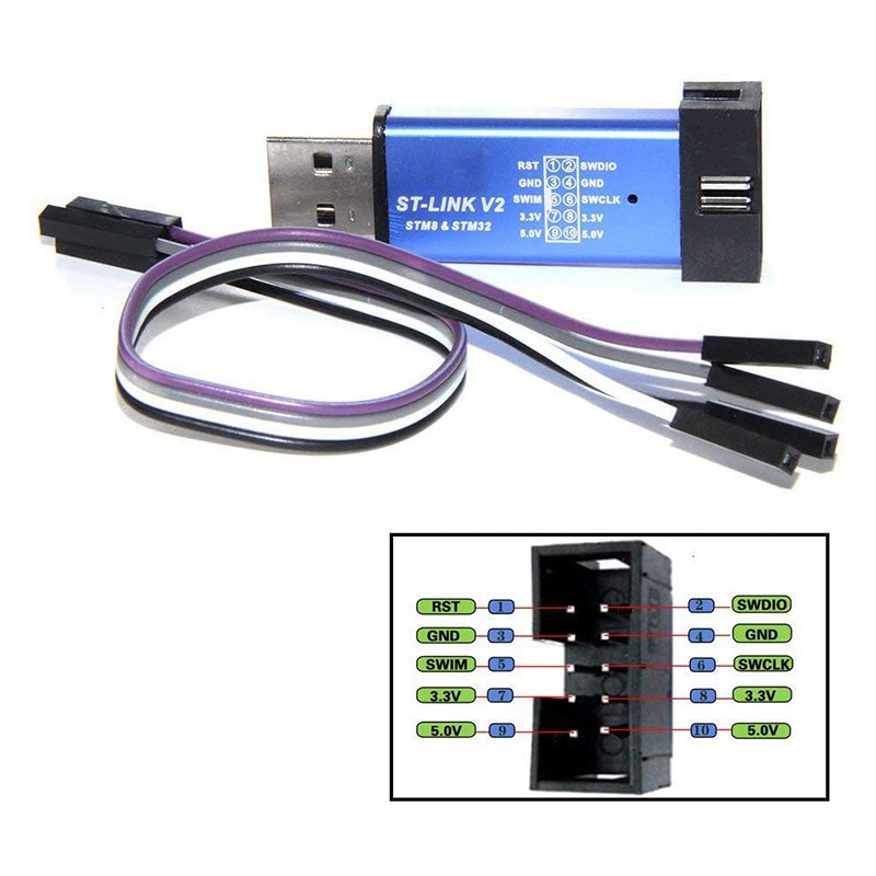 Mô đun lập trình ST-Link V2 STLINK mini STM8 STM32 STLINK