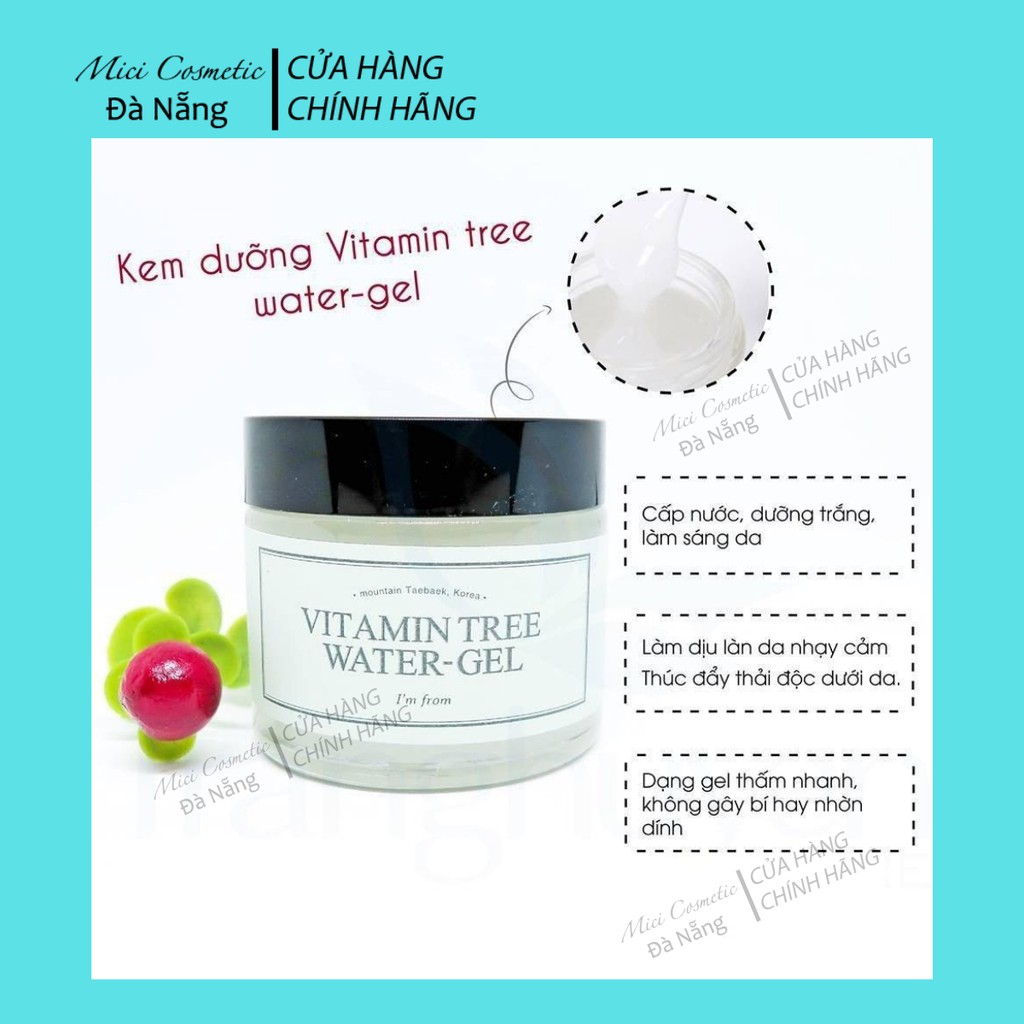 [MẪU MỚI 2021] Kem Dưỡng Ẩm Dạng Gel I'm From Vitamin Tree Water Gel 75g | BigBuy360 - bigbuy360.vn