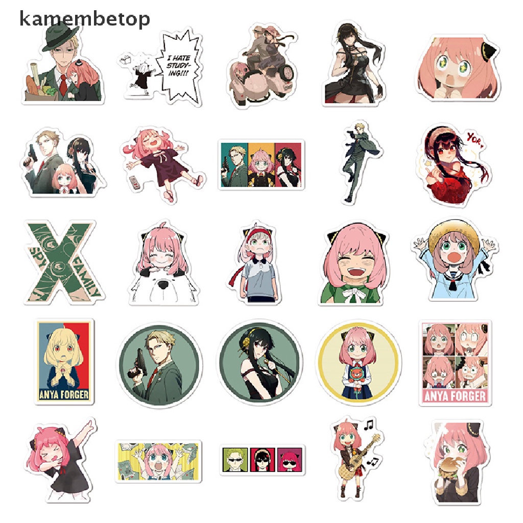 100 Hình dán Nhật Bản Yor Forger Loid Forger Anya manga anime Spy x Family