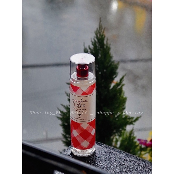 [ Auth ] xịt thơm Body mist Bath & body works Gingham Love 236ml