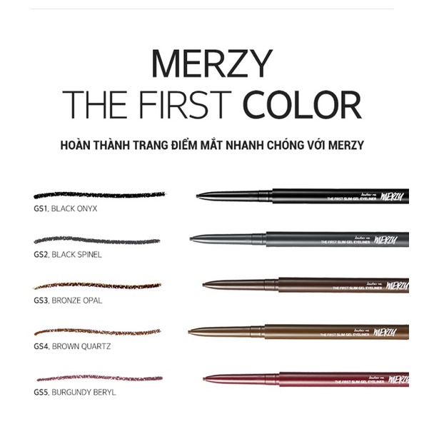 Kẻ mắt Merzy The First Slim Gel Eyeliner
