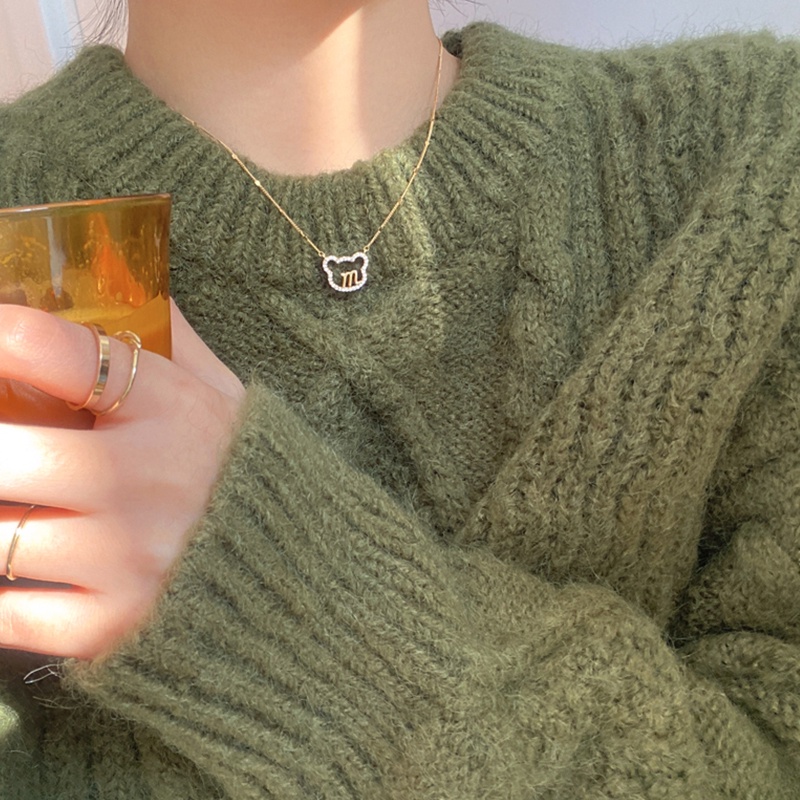 Dây Chuyền Mặt Hình Gấu Dễ Thương Phong Cách Hàn Quốc 19A1342