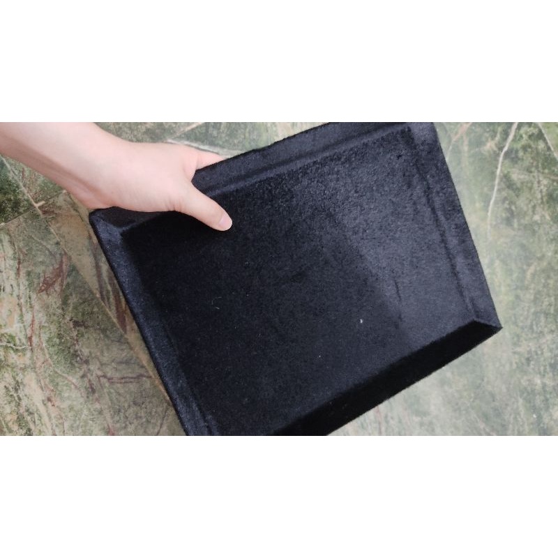 Khay nhung và khay da trũng đen hàng đẹp 19x27