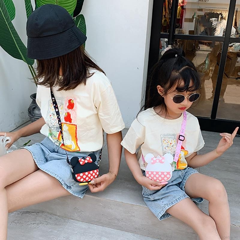 Túi Đeo Chéo Silicon Hình MicKey Hot 2022 Cho Bé