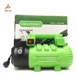 Máy Rửa Xe 2650W Amaxtools AMG2660 đầy đủ phụ kiện - Có ren chống xoắn dây -  Máy xịt rửa gia đình chính hãng