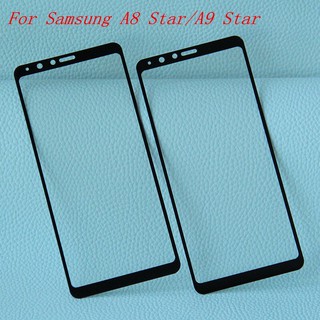 Kính cường lực full màn Samsung A8 Star / A9 Star Đen