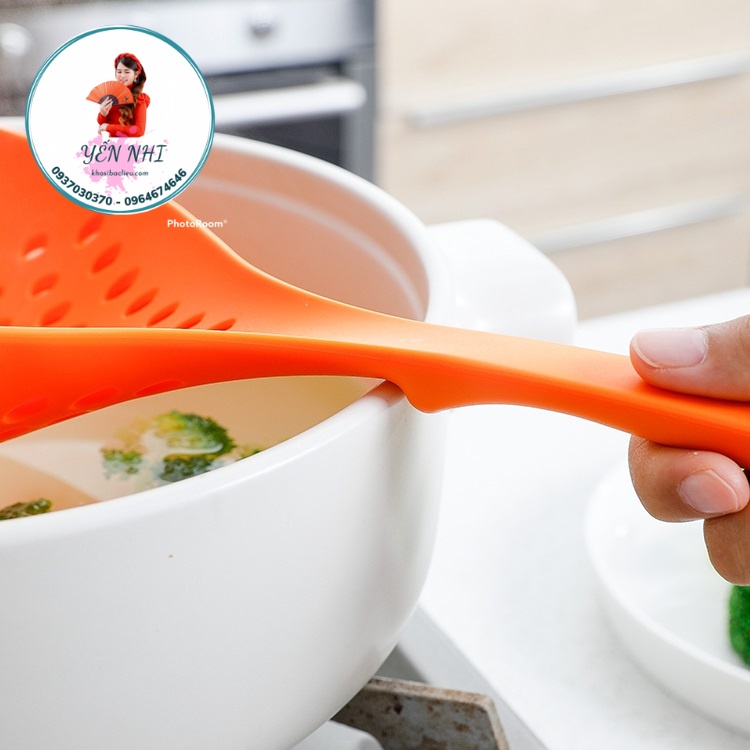 Vá vớt mì cỡ lớn - Muôi vớt đồ ăn dạng lưới