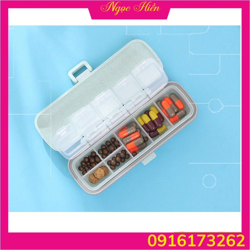 GD62 - Hộp đựng dụng cụ y tế 7 ngăn cho gia đình Kích thước nhỏ gọn rất tiện lợi khi mang theo đi du lịch dã ngoại NH262