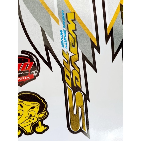 Tem wave S ghép crom dán cho xe 50cc-100-110