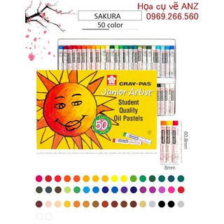 [Giá Tốt] MÀU SÁP DẦU CRAY-PAS JUNIOR ARTIST BỘ 50 MÀU