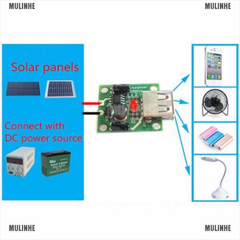 Bảng điều khiển sạc năng lượng mặt trời dc 6v-20v 18v sang 5v 2a usb