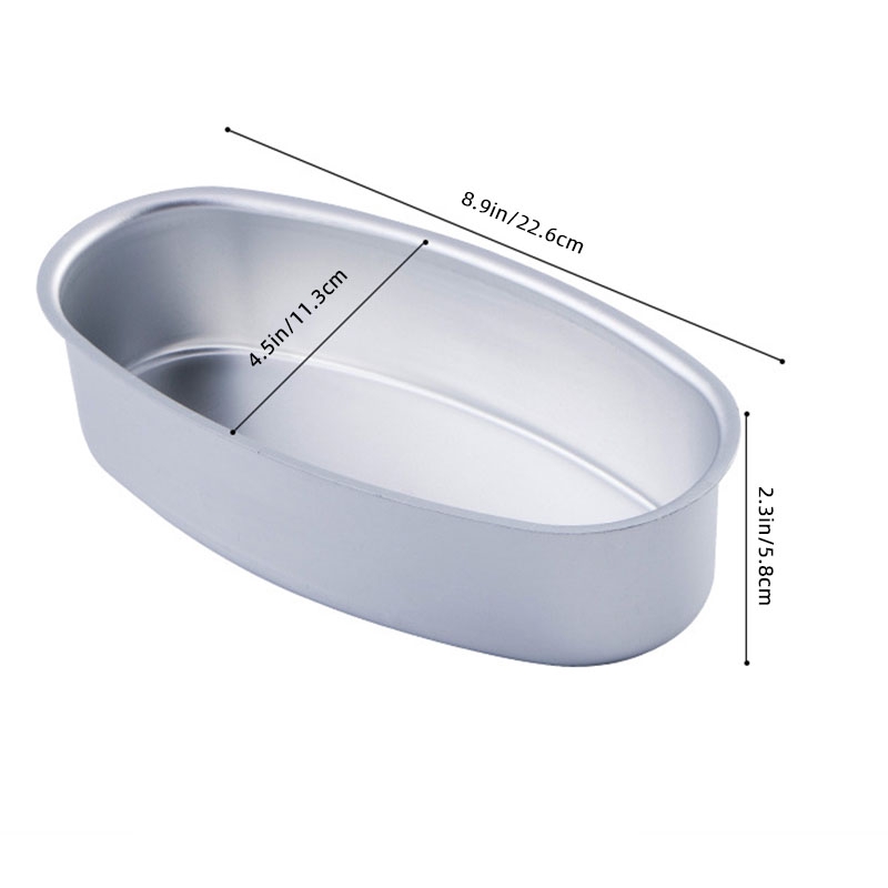 Khuôn nhôm hình Oval làm bánh pho mát