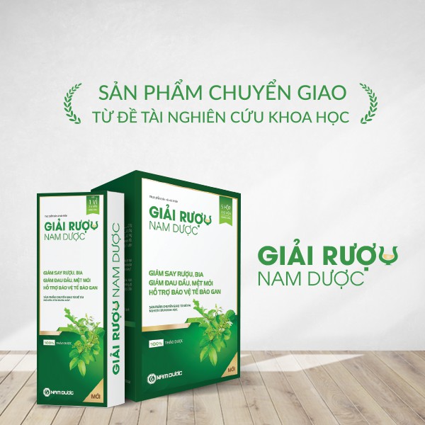 Viên giải rượu Nam Dược 5 hộp x 6 viên giảm say rượu bia, giảm triệu chứng, tăng cường chức năng giải độc bảo vệ gan