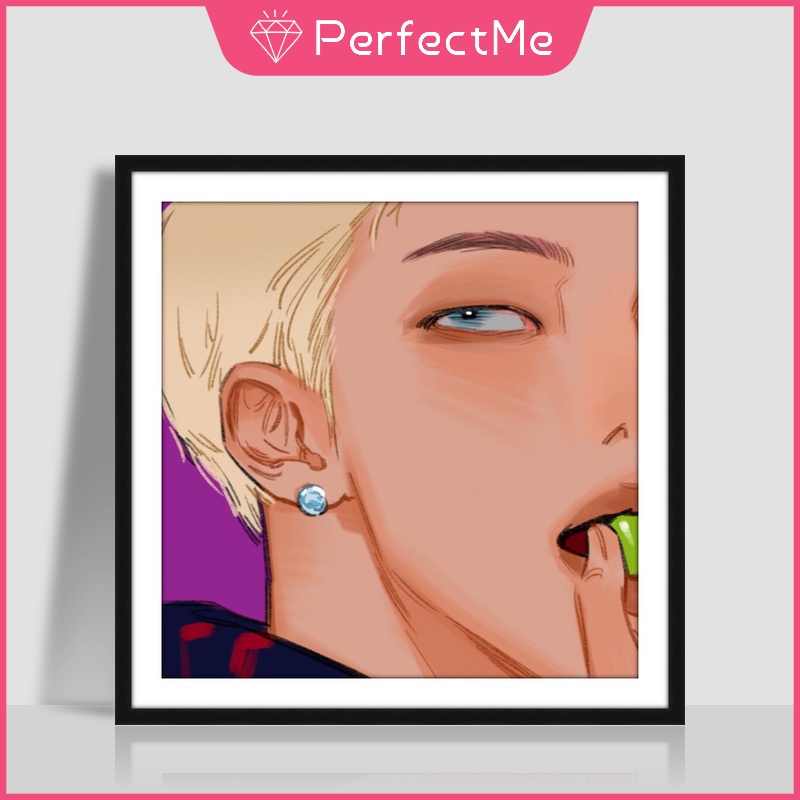 Tranh Đính Đá 5D Tự Làm Hình BTS 30x30cm