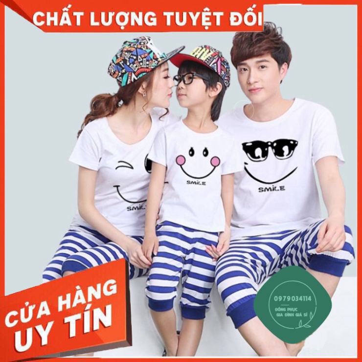 Áo thun gia đình 3/4/5 người Màu trắng GD0012T Bin Action