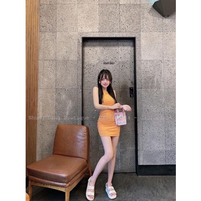 Váy tăm body sát nách dáng ngắn sexy