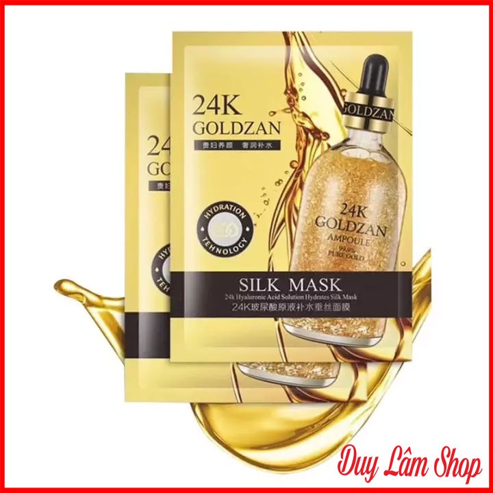 COMBO 5 miếng Mặt nạ lụa 24k Goldzan Silk Mask chính hãng